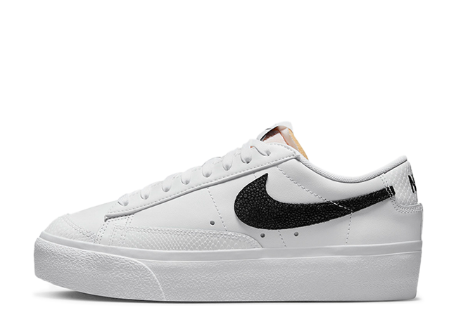 ナイキ ウィメンズ ブレーザー ロー プラットフォーム "ホワイト/ブラック/スティングレイ"
