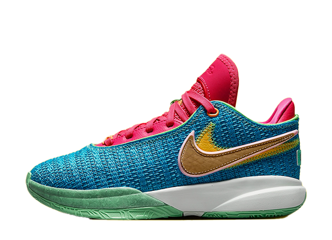 Nike Gs Lebron 20 Fruity Pebbles "Laser Blue" Laser Blue/Hyper Pink/Green Glow