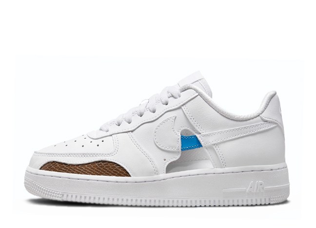 Nike Wmns Air Force 1 Low '07 "Cut Out" White/Safety Orange