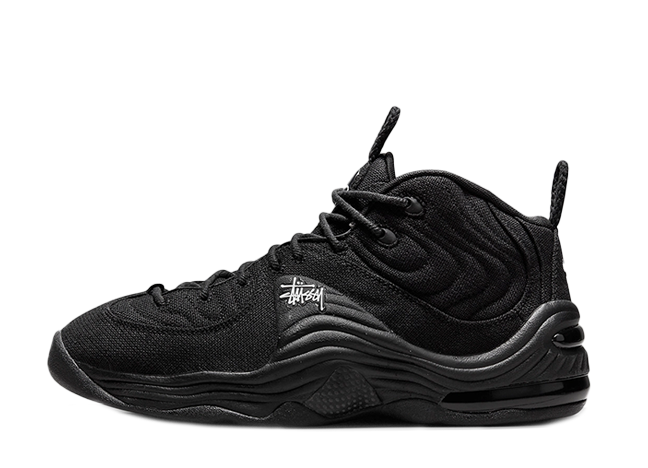 Stussy × Nike Air Penny 2 "Black/Black"