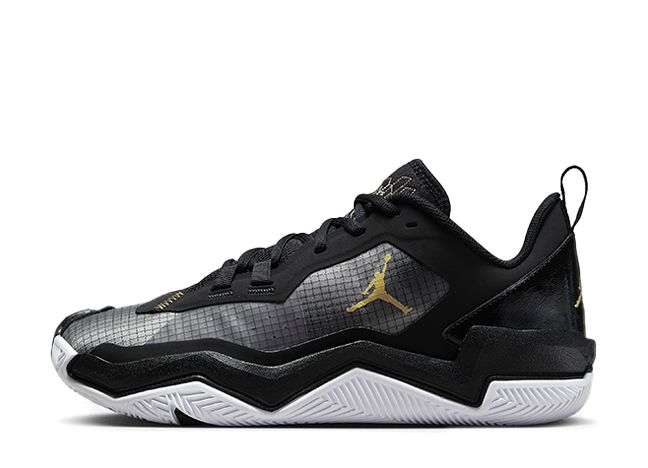 ナイキ エアジョーダン 1 テイク 4 PF "ブラック/ホワイト/メタリックゴールド"