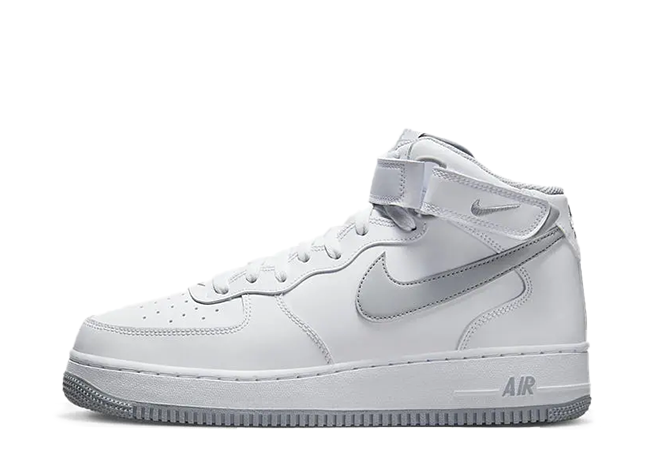 ナイキ エアフォース1 ミッド "ボローズビッグ" ホワイト/グレー