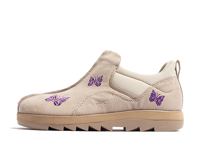 NEEDLES × Reebok Beatnik Moc "Beige" Beige/Purple