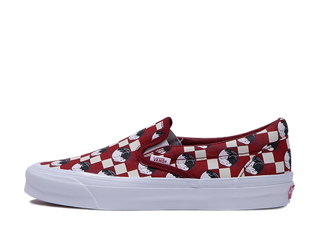 バンズ OG クラシック スリッポン LX "レッド" レッド/ホワイト