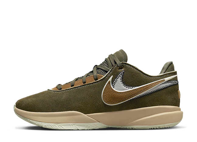Nike LeBron 20 "Olive Suede" Olive/Brown