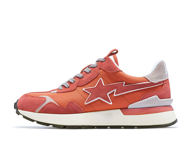 ア ベイシング エイプ ロードスタ エクスプレス "オレンジ" オレンジ/ホワイト