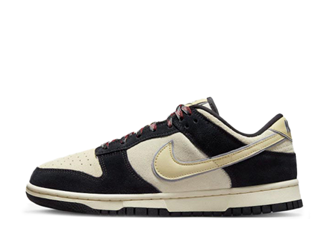 Nike Wmns Dunk Low LX "Black Suede" Black/Coconut Milk