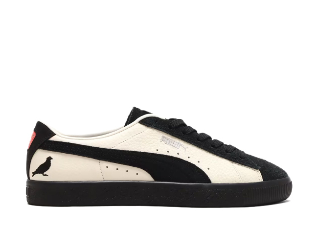 ステイプル × アトモス × プーマ スウェード "クロー＆ピジョン" ベージュ/ブラック/スモークピンク