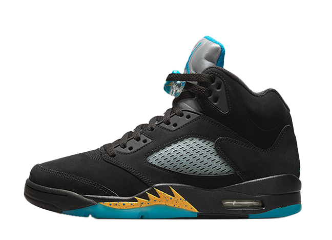 Nike Air Jordan 5 "Aqua" Black/Aquatone/Taxi