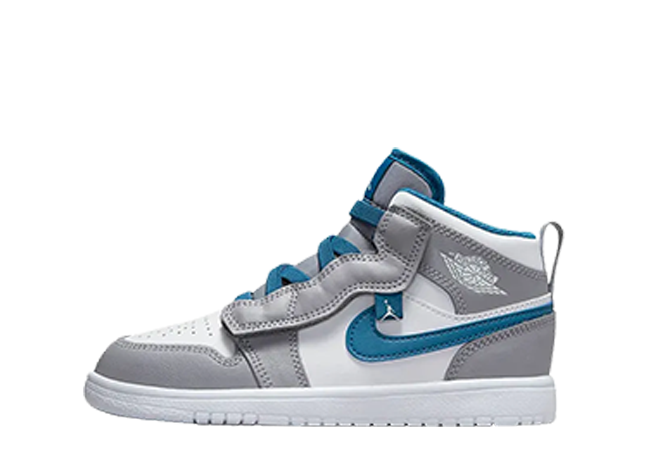ナイキ Ps エアジョーダン1 ミッド "トゥルーブルー" セメントグレー/トゥルーブルー/ホワイト