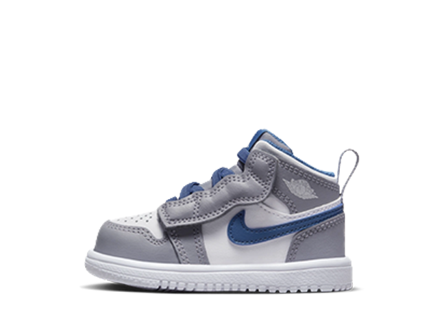 ナイキ Td エアジョーダン1 ミッド "トゥルーブルー" セメントグレー/トゥルーブルー/ホワイト