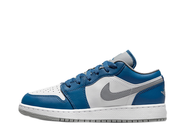 ナイキ Gs エアジョーダン1 ロー "トゥルーブルー" トゥルーブルー/ホワイト/セメントグレー