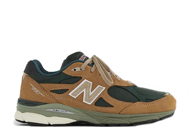 ニューバランス 990V3 "ブラウン/チャコール" ブラウン/チャコール/グリーン