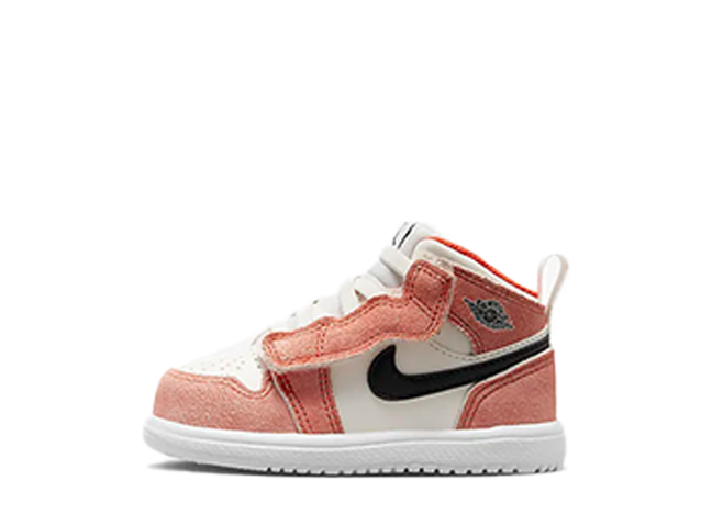 ナイキ Td エアジョーダン1 ミッド "オレンジスウェード" チームオレンジ/ブラック/セイル