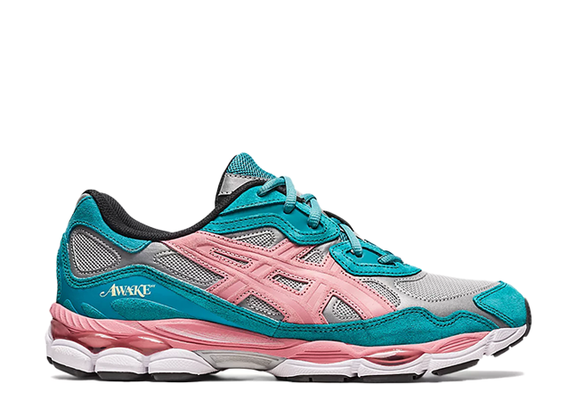 Awake NY × Asics Gel-NYC "Teal Pink" Pure Silver/Green Blue Slate/Teal Pink