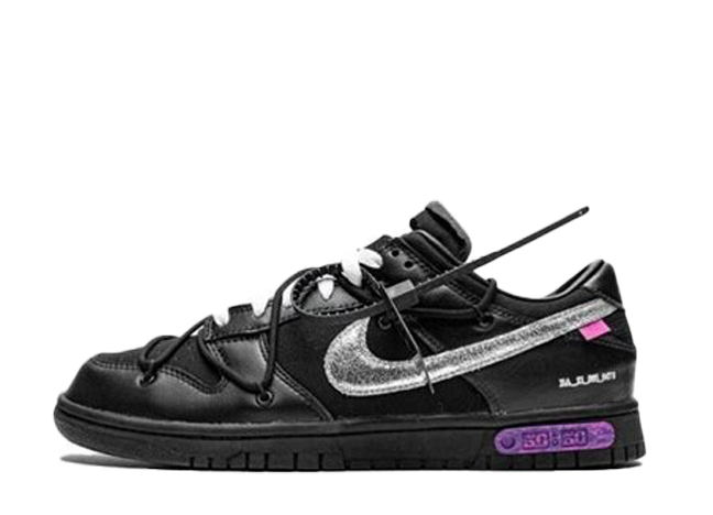 OFF-WHITE × Nike Dunk Low 1 OF 50 "BLACK 50" Black/Silver
