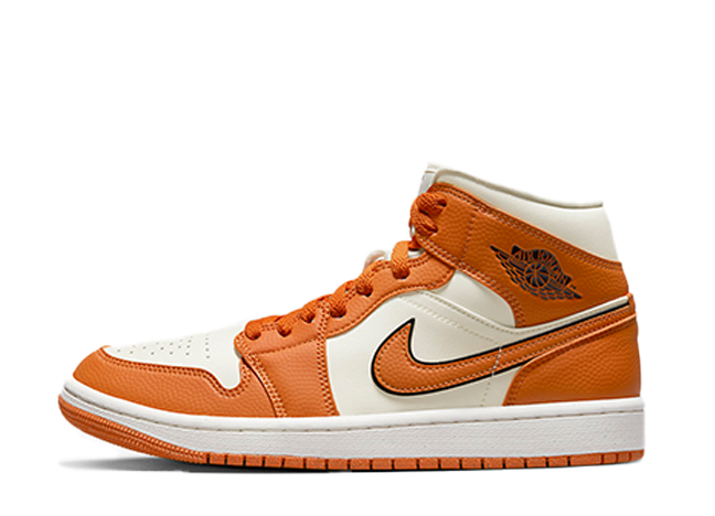 ナイキ ウィメンズ エアジョーダン1 ミッド SE "スポーツスパイス" ココナッツミルク/スポーツスパイス/ブラック/セイル