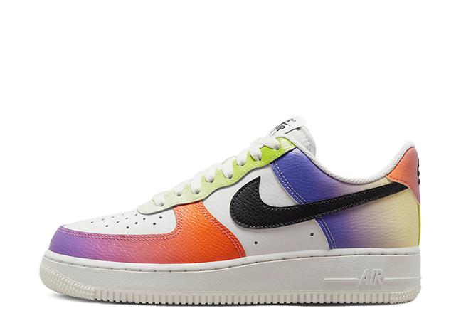 Nike Wmns Air Force 1 Low "Multi Gradient" Summit White/Team Red/Gym Red/Black