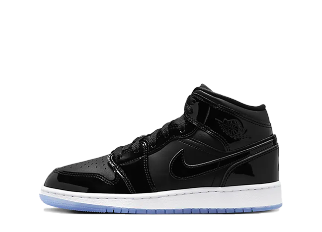 ナイキ Gs エアジョーダン1 ミッド "スペースジャム" ブラック/ダークコンコルド/ホワイト