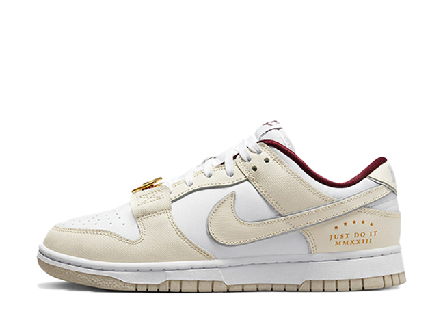 Nike Wmns Dunk Low SE Just Do It "Photon Dust" White/Team Red/Photon Dust/Phantom