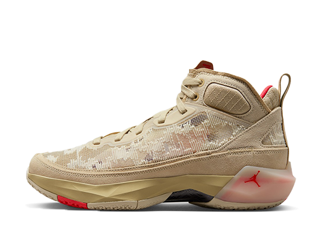 ナイキ エアジョーダン37 PRM PF "ラタン" ラタン/ライムストーン/ブラック/サイレンレッド