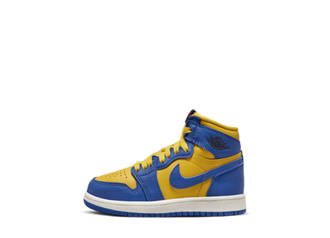 ナイキ Td エアジョーダン1 ハイ OG "リバースレイニー" ゲームロイヤル/バーシティメイズ