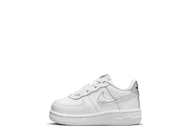 Nike Td Air Force 1 Low SE "Summit White" Summit White/Metalic Silver