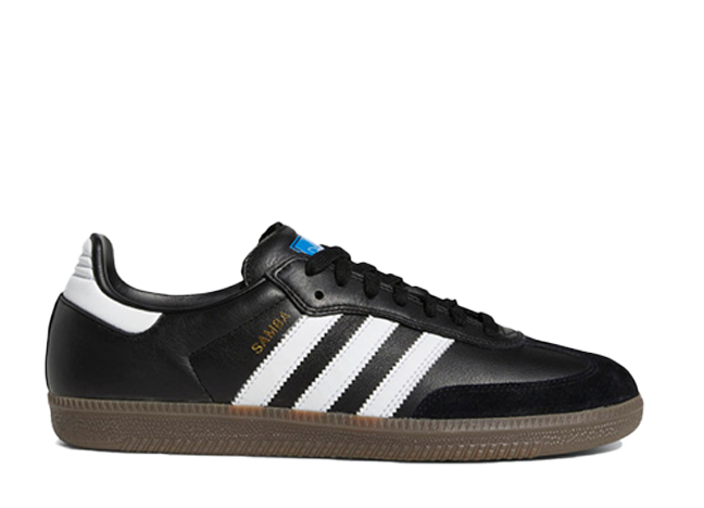 adidas Samba ADV "Core Black/Cloud White/Gold Metallic"
