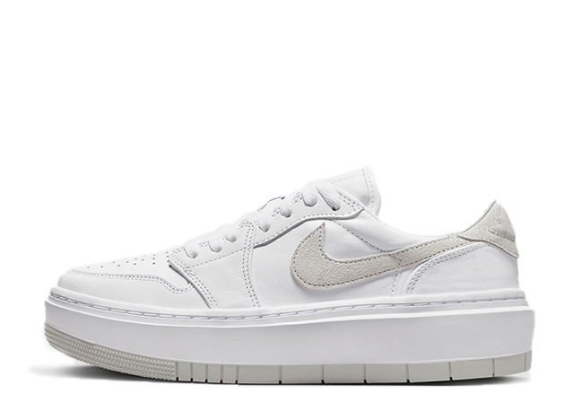 ナイキ ウィメンズ エアジョーダン1 エレベート ロー "ナチュラルグレー" ホワイト/ナチュラルグレー
