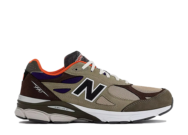 New Balance 990V3 "Made in USA" Khaki/Orange/Purple