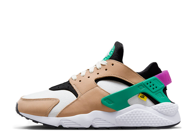 Nike Air Huarache "Moving Company" Sail/Hemp/Black/White/Stadium Green/Hyper Violet