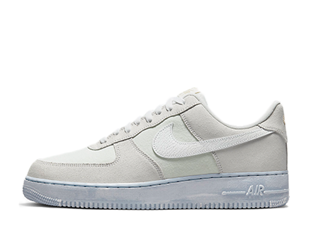 Nike Air Force 1 '07 LV8 EMB "White" Summit White/Blue Whisper/Football Gray