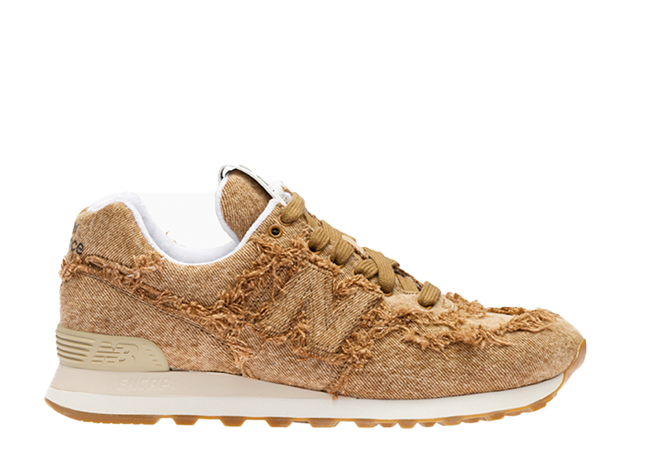 Miu Miu × New Balance Wmns 574 Marble "Cognac" Cognac/White