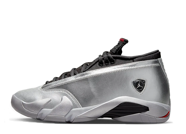 ナイキ ウィメンズ エアジョーダン14 ロー "メタリックシルバー" メタリクシルバー/ファイアレッド/ウルフグレー/ブラック