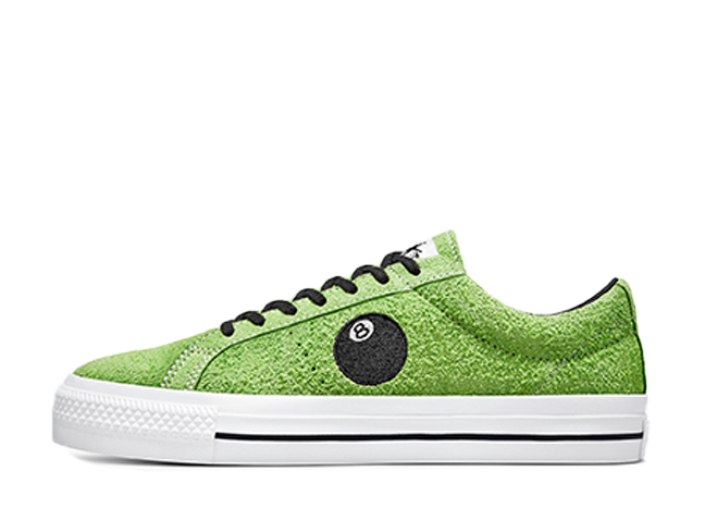 Converse × Stussy One Star Pro 8-Ball Green/Black_