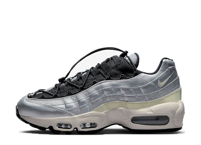 ナイキ ウィメンズ エアマックス95 "トグル" メタリックシルバー/アラバスター/ブラック
