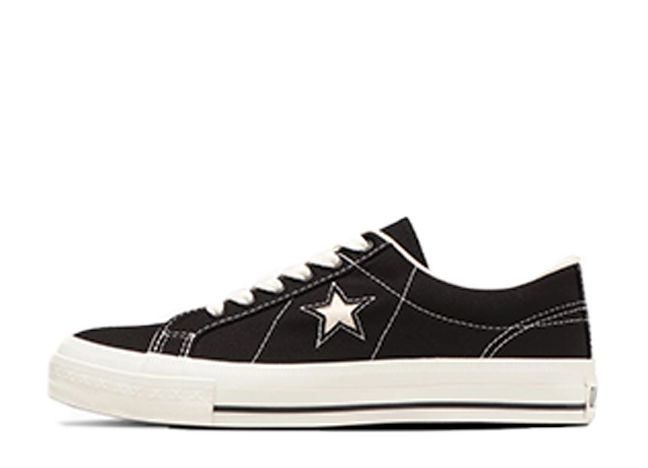 Converse One Star J VTG Canvas "Black" Black/White