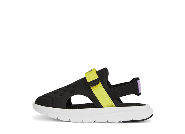 Spongebob Squarpants × Puma Ps Evolve Sandal AC "Black/White/Celandine"