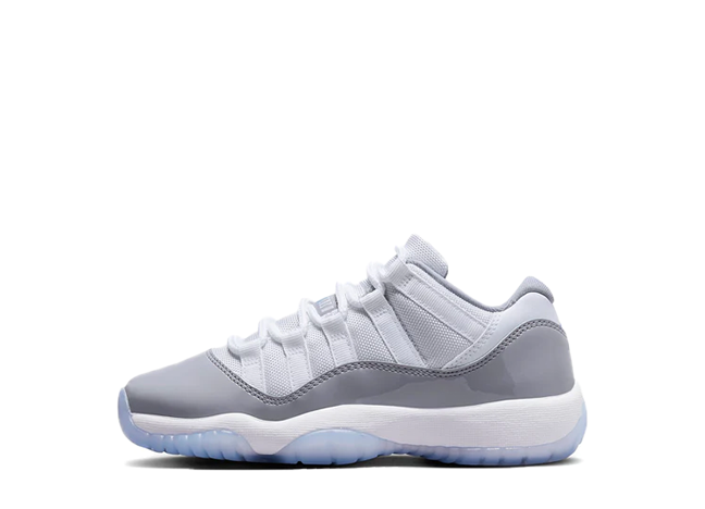 ナイキ Gs エアジョーダン11 ロー "セメントグレー" ホワイト/ユニバーシティブルー/セメントグレー