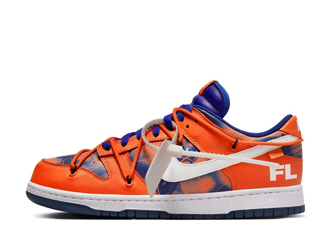 Off-White × FUTURA x Nike Dunk Low "Syracuse" Orange/Blue