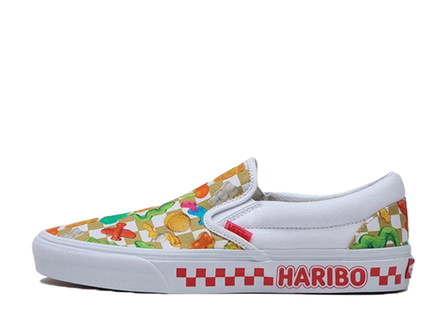 ハリボー × バンズ クラシック スリッポン "ホワイト/マルチ"