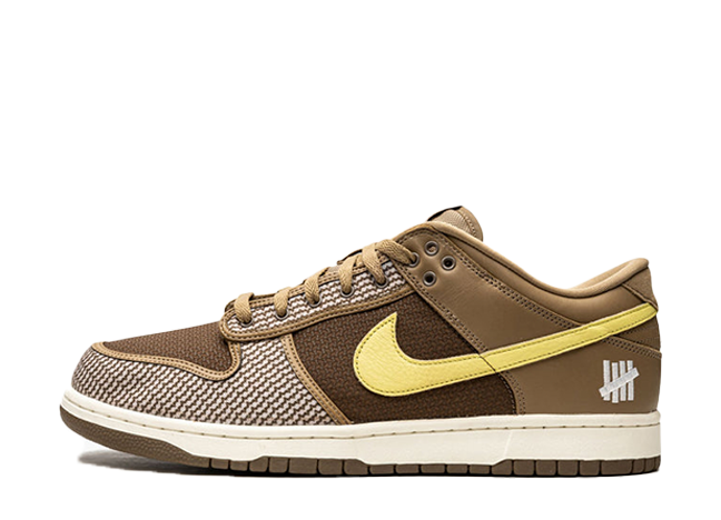 Undefeated × Nike Dunk Low SP "Canteen/Lemon Frost/White"