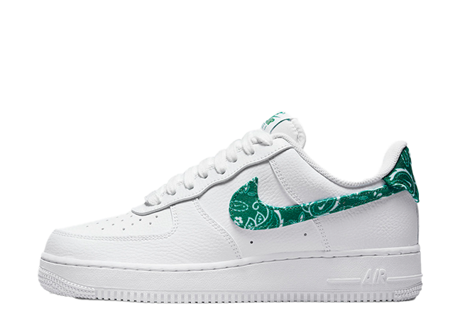 Nike Wmns Air Force 1 Low '07 Essential "Green Paisley/White"
