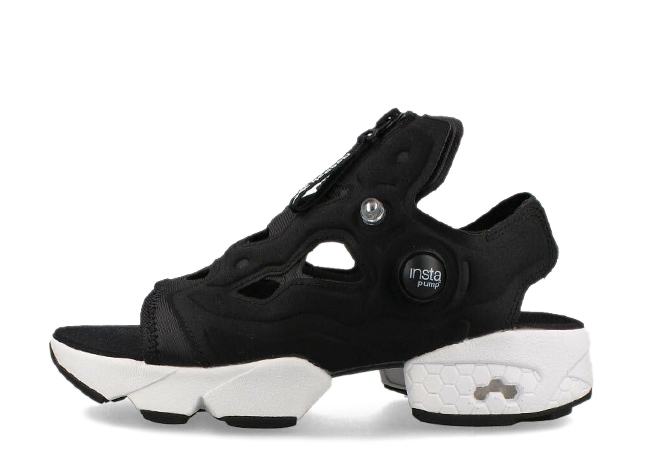 リーボック インスタポンプフューリー サンダル ジップ "コアブラック/ホワイト"