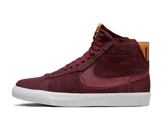 Nike SB Zoom Blazer Mid Premium "Night Maroon/Rosewood/White"