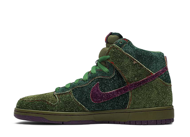 Nike SB Dunk High "Skunk 420" Green/Purple