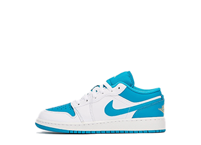 ナイキ GS エアジョーダン1 ロー "アクアトーン/ホワイト"