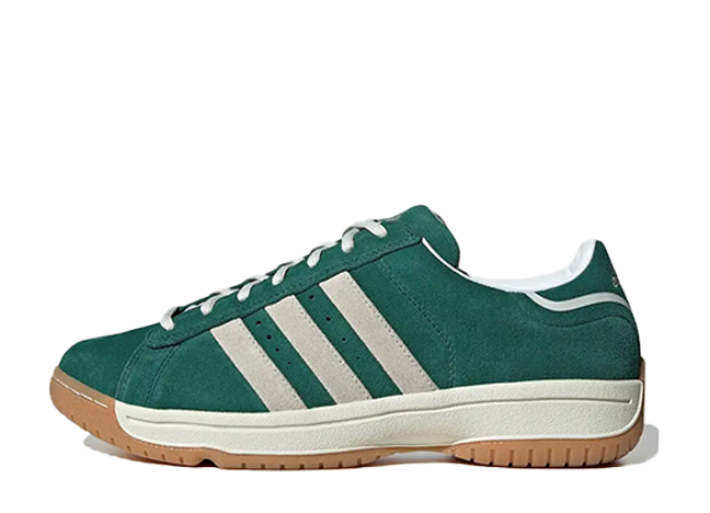 アトモス × アディダス キャンパス シュプリーム ソール "カレッジグリーン/クリスタルホワイト/ガム"