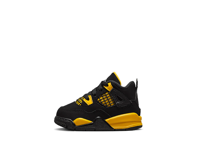 Nike Td Air Jordan 4 Retro "Thunder/Black"(2023)