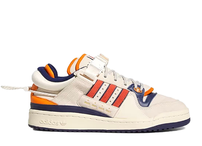 Bad Bunny × adidas Forum Buckle Low "Cangrejeros de Santurce" White/Bright Red/Night Sky